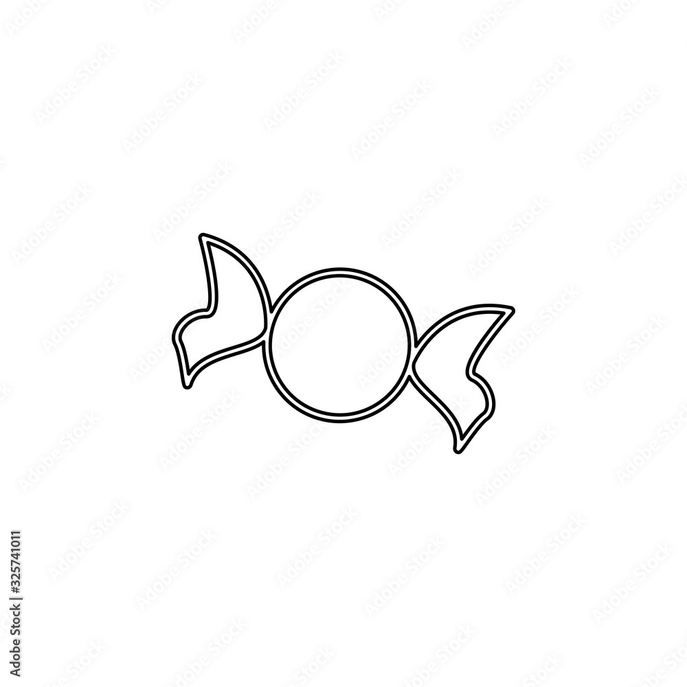 Poster candy icon. simple thin line, outline vector of web icons for ui and ux, website or mobile applicati