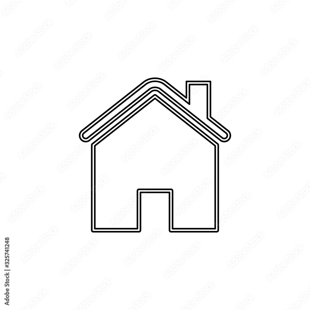 Poster house icon. simple thin line, outline vector of web icons for ui and ux, website or mobile applicati