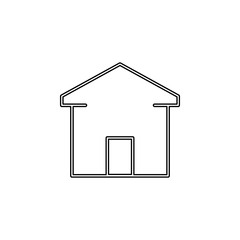 house icon. Simple thin line, outline vector of web icons for ui and ux, website or mobile application
