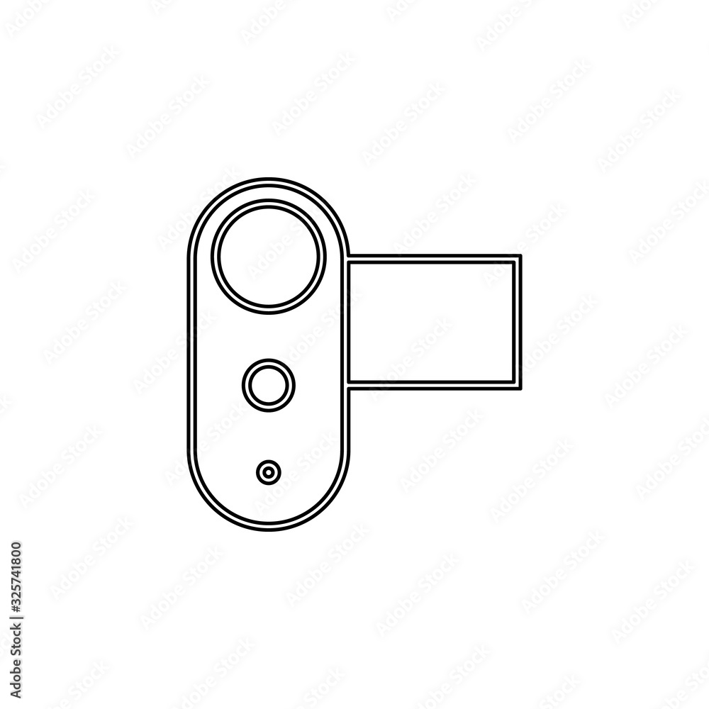 Aufkleber manual camera icon. simple thin line, outline vector of web icons for ui and ux, website or mobile a