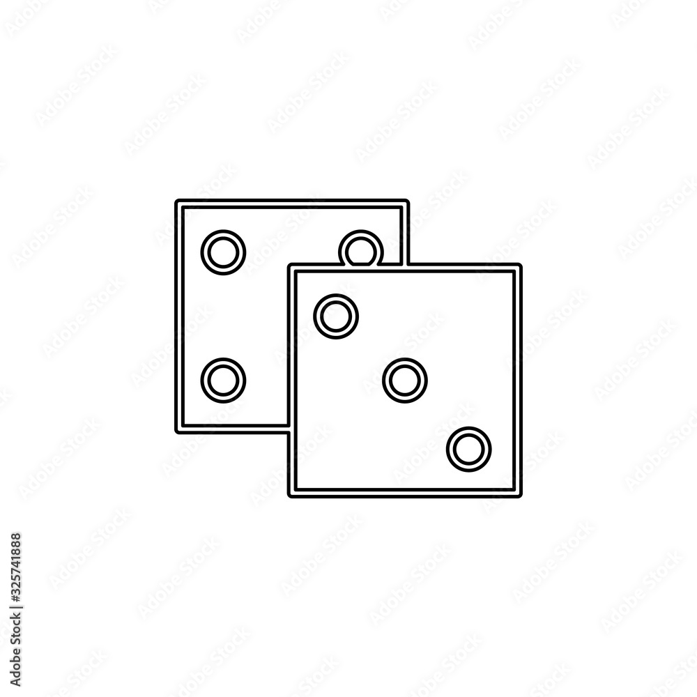 Poster playing darts icon. simple thin line, outline vector of web icons for ui and ux, website or mobile a