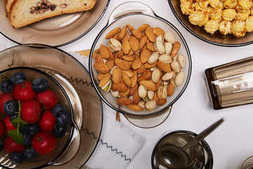 Brown glass bowl