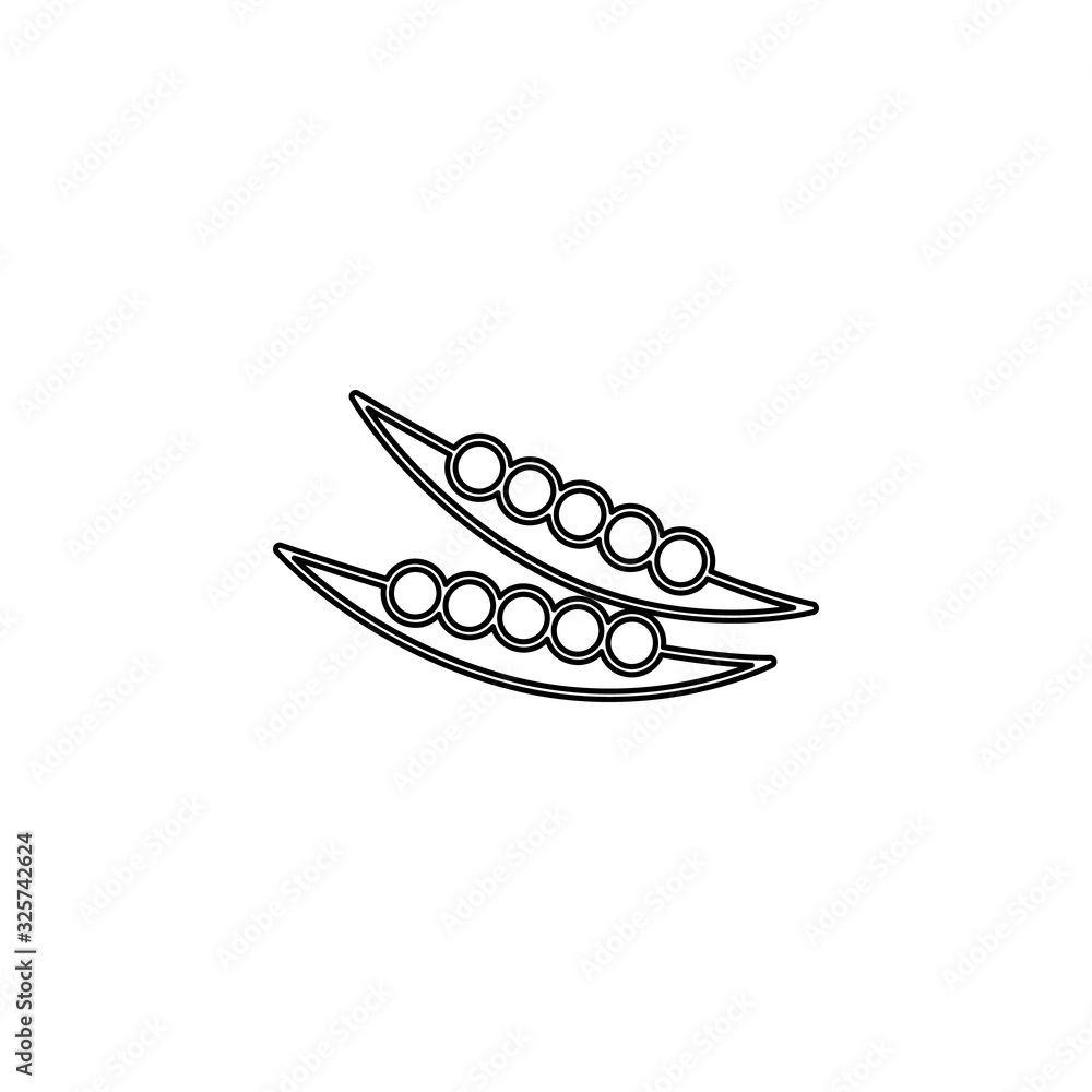Poster kidney beans icon. simple thin line, outline vector of web icons for ui and ux, website or mobile ap