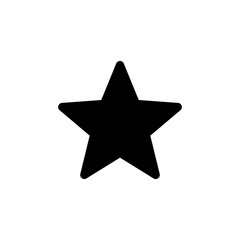 Star Icon isolated on white background. Star vector icon. Rating symbol