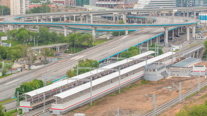 Little Ring of the Moscow Railways timelapse - is a 54.4-kilometre-long orbital railway in Moscow,...