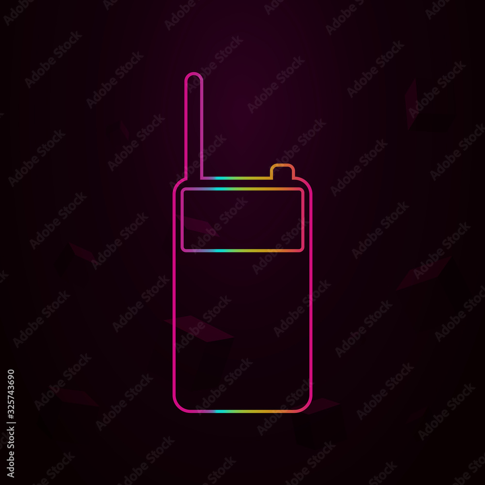 Aufkleber portable radio nolan style icon. simple thin line, outline vector of web icons for ui and ux, websit