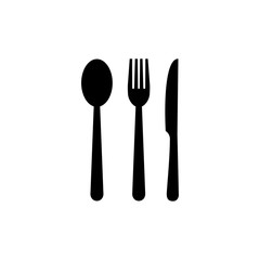 Fork, Spoon, and Knife icon. Restaurant icon. food icon. eat
