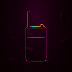 portable radio nolan style icon. Simple thin line, outline vector of web icons for ui and ux, website or mobile application