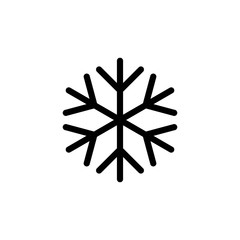 Snowflake icon isolated on white background. snow icon vector. Symbol of winter, frozen