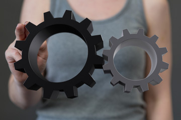 gear Technology setting concept background.