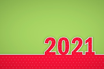 New Year 2021 Creative Design Concept - 3D Rendered Image	
