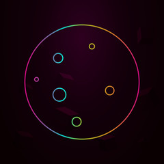 moon nolan style icon. Simple thin line, outline vector of web icons for ui and ux, website or mobile application