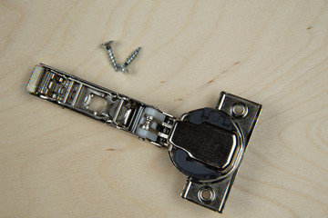 hinge and screws closeup