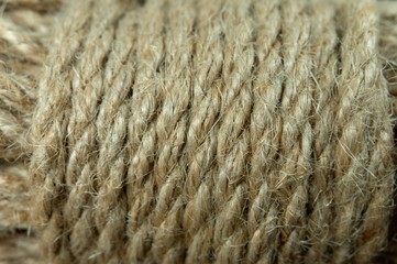 Jute twine in close-up