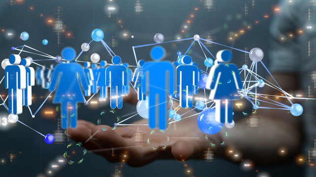 Business and communications group digital.