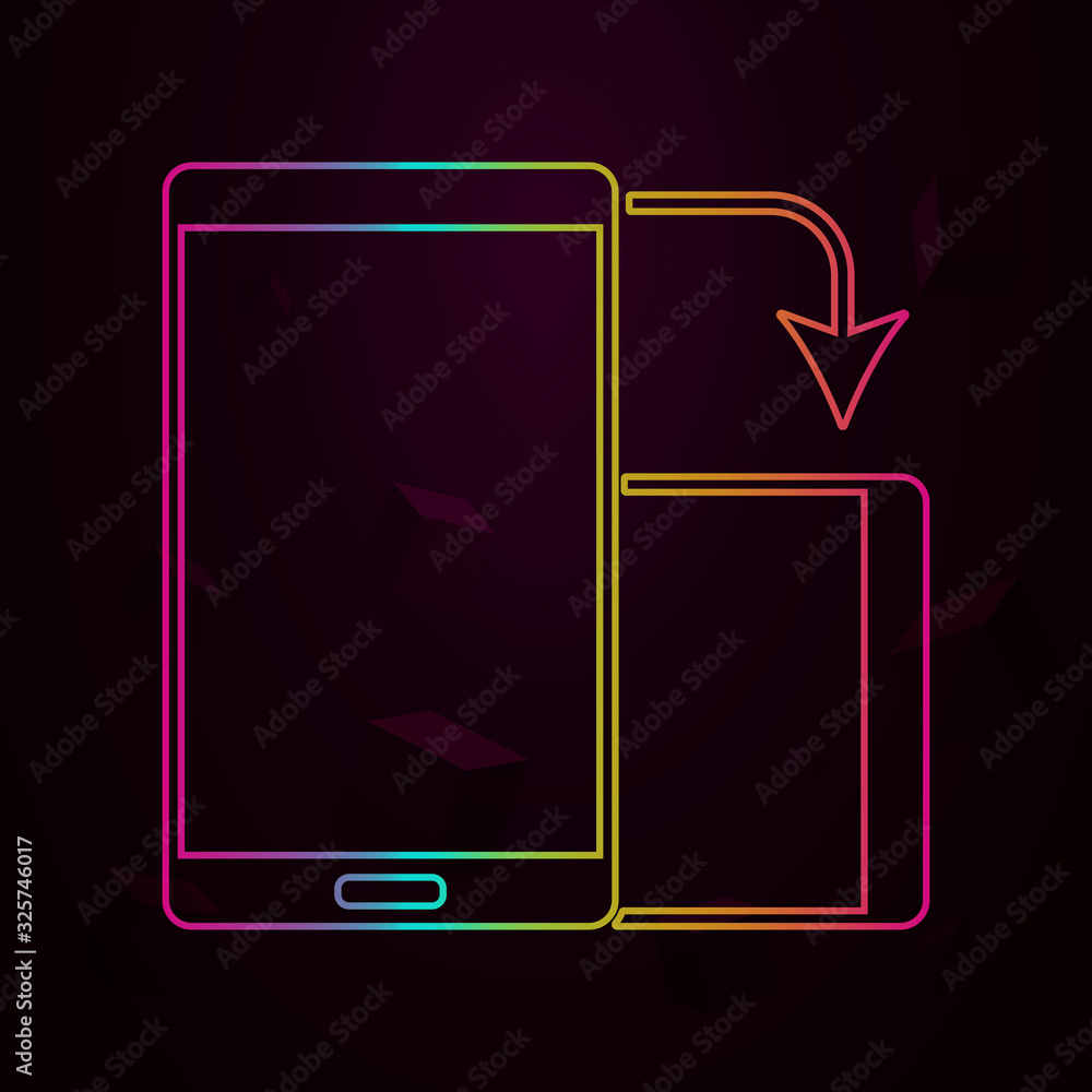 Aufkleber screen flip function nolan style icon. simple thin line, outline vector of web icons for ui and ux, 