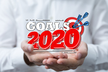 year 2020 business solution concept