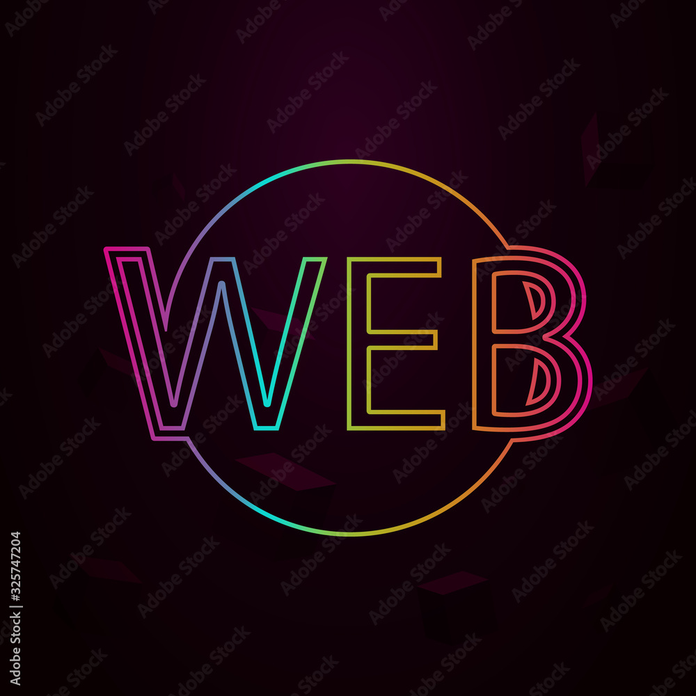 Poster the internet nolan style icon. simple thin line, outline vector of web icons for ui and ux, website 