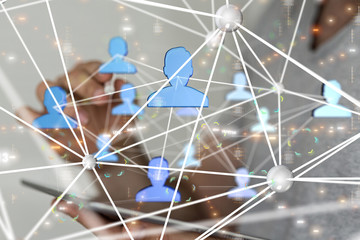 internet net and data digital concept.