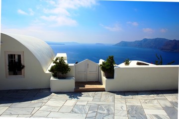 Fototapeta na wymiar Griechischer Traum auf Santorin