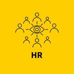 Obraz premium hr agency sign