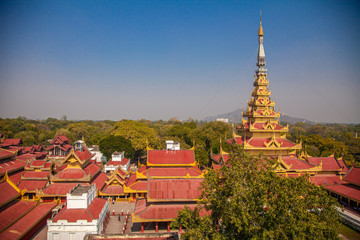 Mandalay Royal Palace, Mandalay, Myanmar