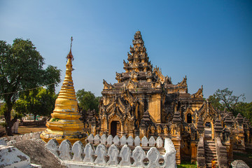 Fototapeta premium Maha Aungmye Bonzan Monastery, Inn Wa, Myanmar
