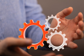 gear Technology setting concept background.