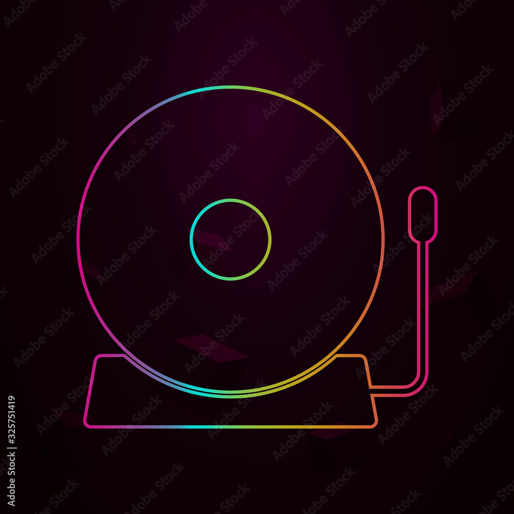 Poster alert nolan style icon. simple thin line, outline vector of web icons for ui and ux, website or mobi