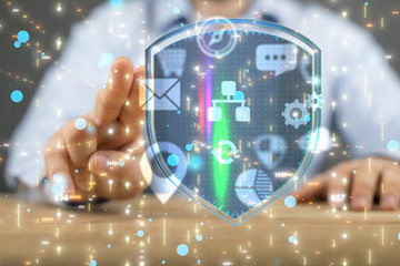 data code binary concept 3d