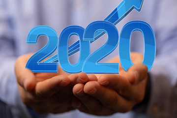 year 2020 business solution concept