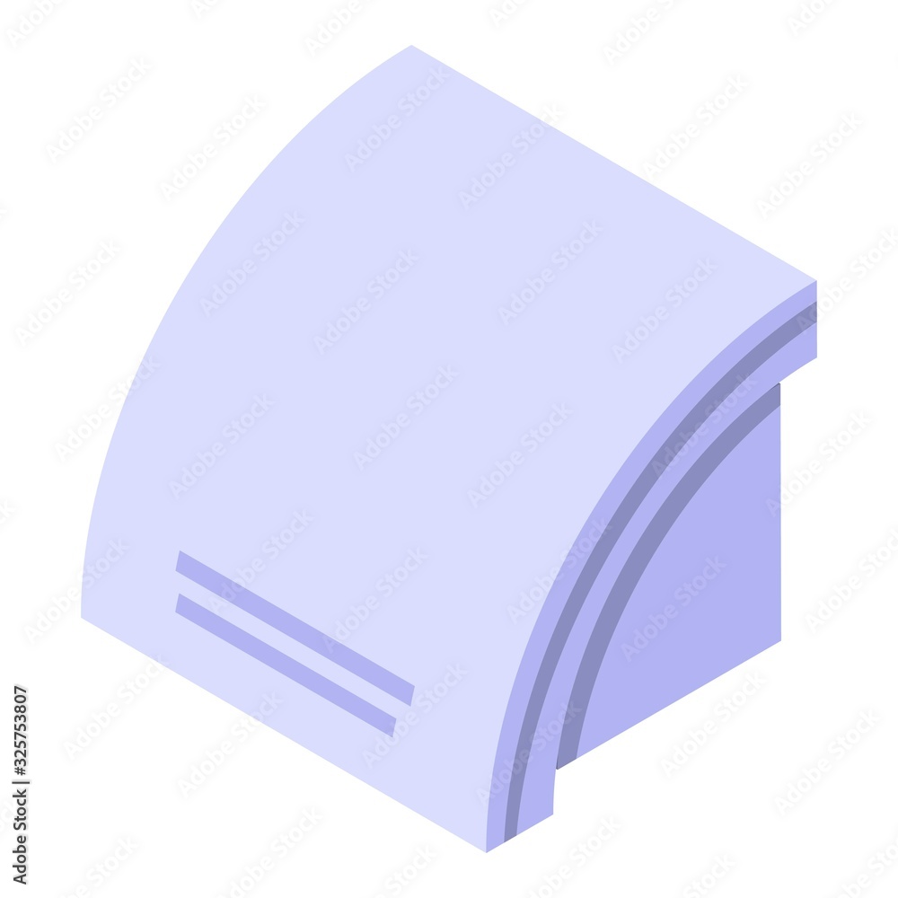 Poster dryer machine icon. isometric of dryer machine vector icon for web design isolated on white backgrou