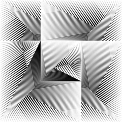 Abstract halftone lines background, minimal geometric dynamic pattern, vector modern design texture.