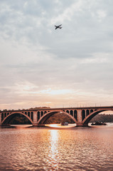 Fototapeta premium Key Bridge at Sunset 
