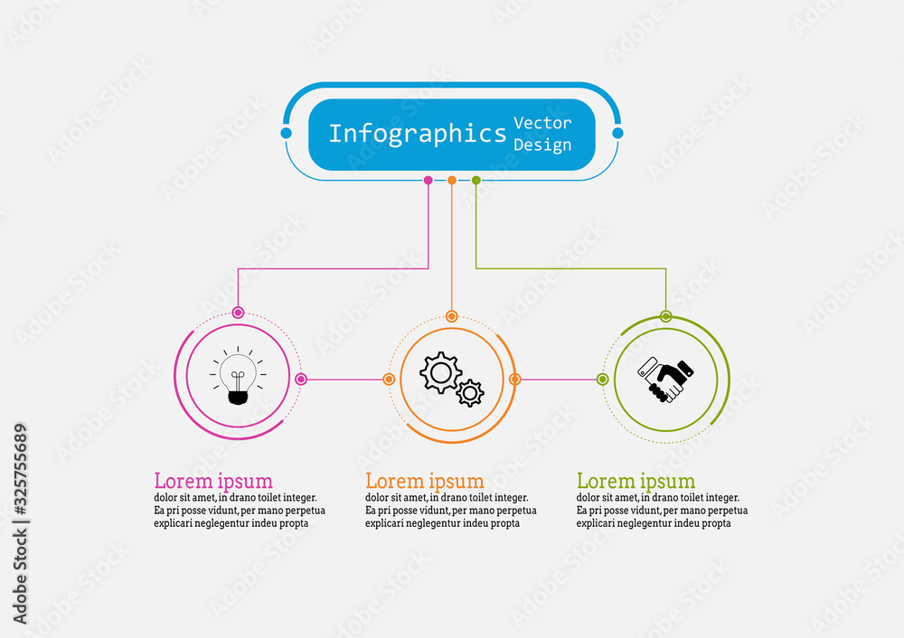 Poster infographic vector design template for illustration. presentation business infographic template with
