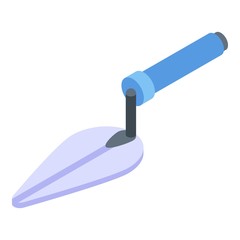 Hand trowel icon. Isometric of hand trowel vector icon for web design isolated on white background