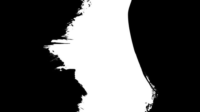 Animation grunge - brush stroke. Abstract hand - painted element. Grunge brush strokes animation. Underline and border design. Seamless looping background. 4K