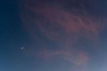 Fototapeta na wymiar Moon and Sky