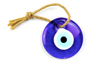 Blue glass eye protecting against evil