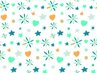 Seamless walpaper pattern vectoer illustration