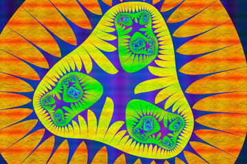 Esoteric- art painting  arcane. 3D illustration- abstract ornate