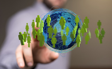 Structure of world economy, communication network..