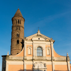 bell tower of San Giovanni Battista, Church in Ravenna, Italy