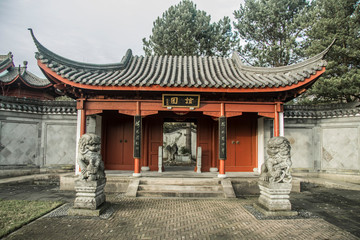 entrance of chinese garden