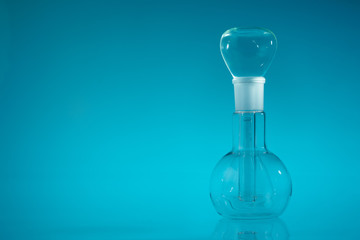 Chemical vessels. Glass flasks. Laboratory utensil.
