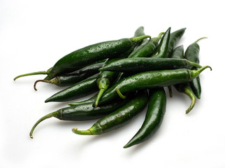chili pepper isolated on a white background Clipping Path