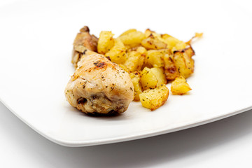 Pollo e patate al forno