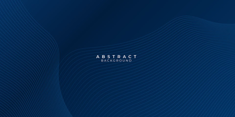 Blue background with abstract wave spiral modern element for banner, presentation design and flyer