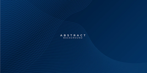 Blue background with abstract wave spiral modern element for banner, presentation design and flyer
