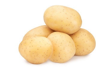 Potatoes isolated on white